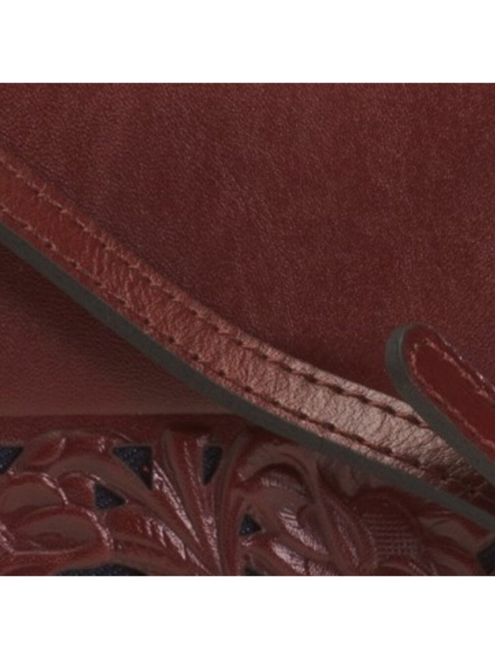 PATRICIA NASH Leather Consilina Crossbody With Tooled Border - Picture 4 of 5